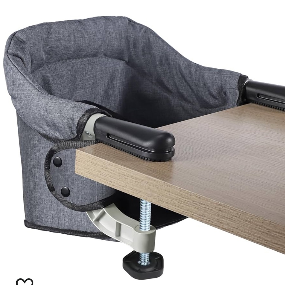 Clip on hook on high chair gray Toogel